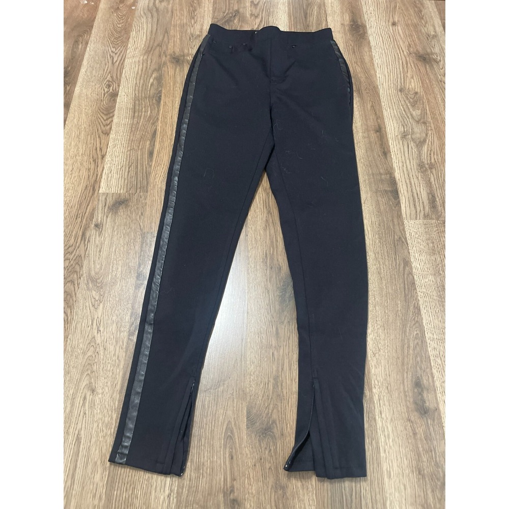 VIEW by Walter Baker Pants, Women's Size XS, Black, Leggings, Side Leather